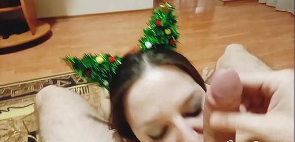  Christmas slut sucking and licking ass